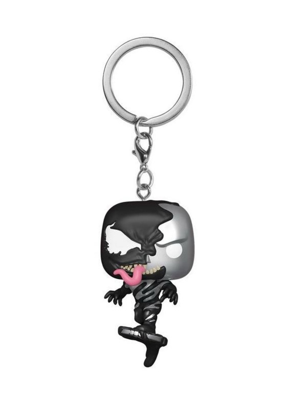 Venom Funko Pop! Keychain - Black & Silver with Pink Tongue